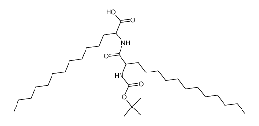 2-(2-tert-Butoxycarbonylamino-tetradecanoylamino)-tetradecanoic acid Structure