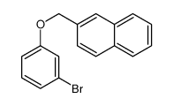 2-[(3-bromophenoxy)methyl]naphthalene Structure