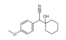 1-(羟基环己基)-(4-甲氧基苯基)乙腈结构式