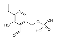 phosphoric acid mono-(6-ethyl-4-formyl-5-hydroxy-[3]pyridylmethyl ester)结构式