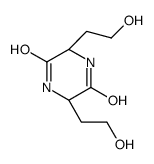 (L)-3,6-Bis(-hydroxyethyl)-2,5-diketopiperazine结构式