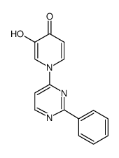 3-hydroxy-1-(2-phenylpyrimidin-4-yl)pyridin-4(1H)-one Structure