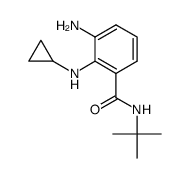 3-amino-N-tert-butyl-2-(cyclopropylamino)benzamide结构式