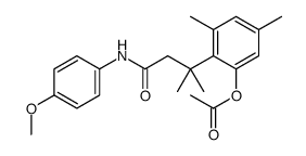 [2-[4-(4-methoxyanilino)-2-methyl-4-oxobutan-2-yl]-3,5-dimethylphenyl] acetate Structure