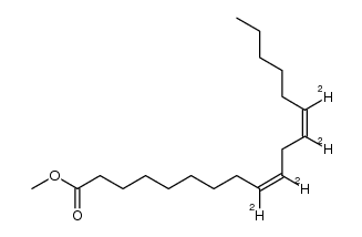 methyl [9,10,12,13-2H]-(Z,Z)-9,12-octadecadienoate结构式