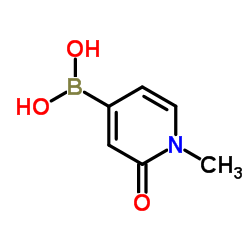 B-(1,2-二氢-1-甲基-2-氧代-4-吡啶)硼酸结构式