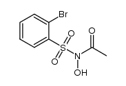 N-hydroxy-N-acetyl-2-bromobenzenesulfonamide结构式