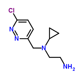 N-[(6-Chloro-3-pyridazinyl)methyl]-N-cyclopropyl-1,2-ethanediamine结构式