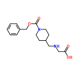 N-({1-[(Benzyloxy)carbonyl]-4-piperidinyl}methyl)glycine Structure