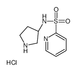 Pyridine-2-sulfonic acid (R)-pyrrolidin-3-ylamide hydrochloride structure