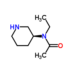 N-Ethyl-N-[(3S)-3-piperidinyl]acetamide Structure