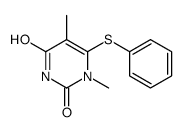 1,5-dimethyl-6-phenylsulfanylpyrimidine-2,4-dione结构式