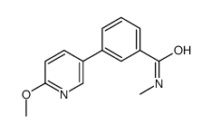 3-(6-甲氧基吡啶-3-基)-N-甲基苯甲酰胺结构式