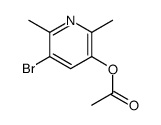 5-bromo-2,6-dimethylpyridin-3-yl acetate Structure