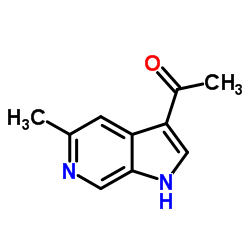 1-(5-Methyl-1H-pyrrolo[2,3-c]pyridin-3-yl)ethanone结构式
