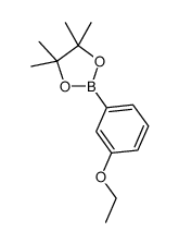 2-(3-ethoxyphenyl)-4,4,5,5-tetramethyl-1,3,2-dioxaborolane结构式