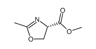 4-Oxazolecarboxylicacid,4,5-dihydro-2-methyl-,methylester,(4S)-(9CI) structure