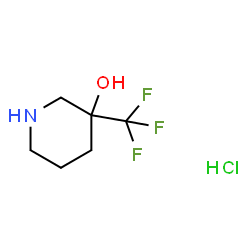 3-(trifluoromethyl)piperidin-3-ol hydrochloride结构式