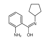 2-氨基-N-环戊基苯甲酰胺结构式