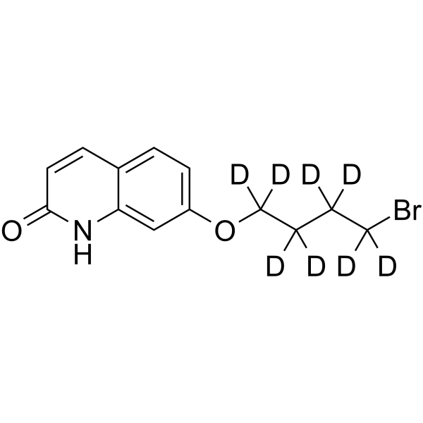 7-(4-Bromobutoxy)quinolin-2(1H)-one-d8 Structure