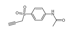 4-acetylamino-1-(prop-1-yn-3-ylsulfonyl)benzene结构式