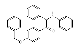 2-anilino-2-phenyl-1-(4-phenylmethoxyphenyl)ethanone Structure