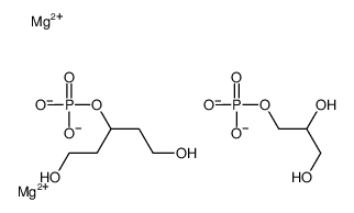 dimagnesium,1,5-dihydroxypentan-3-yl phosphate,2,3-dihydroxypropyl phosphate结构式