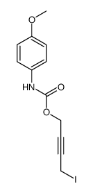 4-Methoxyphenylcarbamic acid 4-iodo-2-butynyl ester Structure
