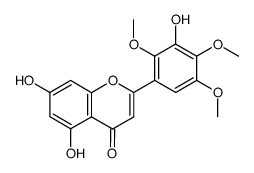 5,7,3'-Trihydroxy-2',4',5'-trimethoxyflavone结构式