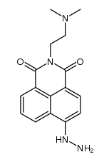 2-(2-(dimethylamino)ethyl)-6-hydrazinyl-1H-benzo[de]isoquinoline-1,3(2H)-dione结构式