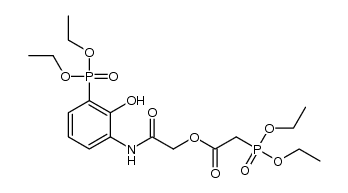 2-((3-(diethoxyphosphoryl)-2-hydroxyphenyl)amino)-2-oxoethyl 2-(diethoxyphosphoryl)acetate Structure
