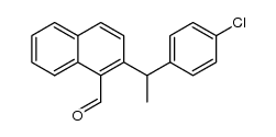 2-(1-(4-chlorophenyl)ethyl)-1-naphthaldehyde结构式