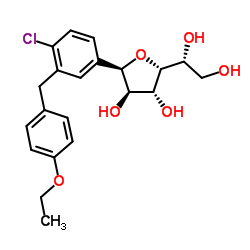 (1R)-1,4-Anhydro-1-[4-chloro-3-(4-ethoxybenzyl)phenyl]-D-glucitol Structure