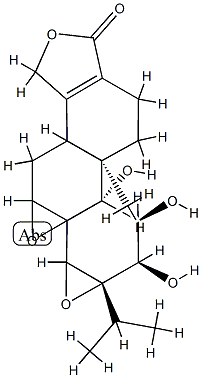 13,14-epoxide-9,11,12-trihydroxytriptolide结构式