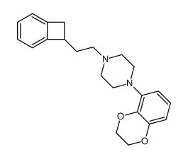 1-[2-(7-bicyclo[4.2.0]octa-1,3,5-trienyl)ethyl]-4-(2,3-dihydro-1,4-benzodioxin-5-yl)piperazine Structure