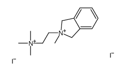 trimethyl-[2-(2-methyl-1,3-dihydroisoindol-2-ium-2-yl)ethyl]azanium,diiodide结构式