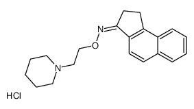 (Z)-N-(2-piperidin-1-ylethoxy)-1,2-dihydrocyclopenta[a]naphthalen-3-imine,hydrochloride结构式