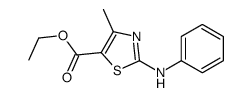 4-METHYL-2-PHENYLAMINO-THIAZOLE-5-CARBOXYLIC ACID ETHYL ESTER structure