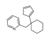 2-[(1-cyclopenta-1,3-dien-1-ylcyclohexyl)methyl]pyridine结构式