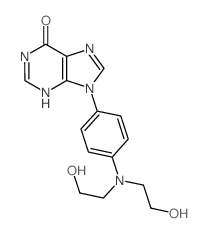 6H-Purin-6-one,9-[4-[bis(2-hydroxyethyl)amino]phenyl]-1,9-dihydro-结构式