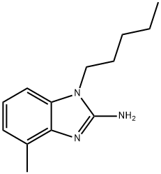 4-Methyl-1-pentyl-1H-benzimidazol-2-amine Structure