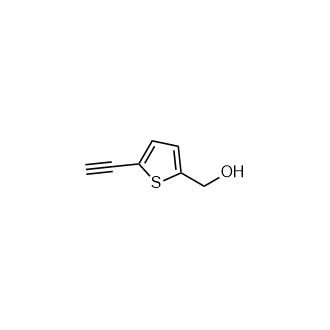 (5-乙炔基噻吩-2-基)甲醇结构式