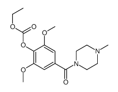 [2,6-dimethoxy-4-(4-methylpiperazine-1-carbonyl)phenyl] ethyl carbonate Structure