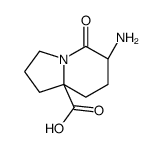 8a(1H)-Indolizinecarboxylicacid,6-aminohexahydro-5-oxo-,(6R-cis)-(9CI)结构式