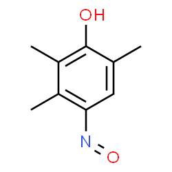 4-Hydroxyimino-2,3,6-trimethyl-2,5-cyclohexadien-1-one结构式