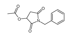 1-BENZYL-2,5-DIOXO-PYRROLIDIN-3-YL ACETATE Structure