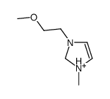 1-(2-methoxyethyl)-3-methyl-1,2-dihydroimidazol-1-ium Structure