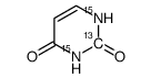 1H-pyrimidine-2,4-dione-13C,15N2结构式