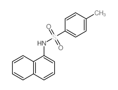 4-methyl-N-naphthalen-1-yl-benzenesulfonamide结构式