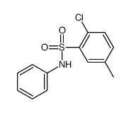 2-chloro-5-methyl-N-phenylbenzenesulfonamide结构式